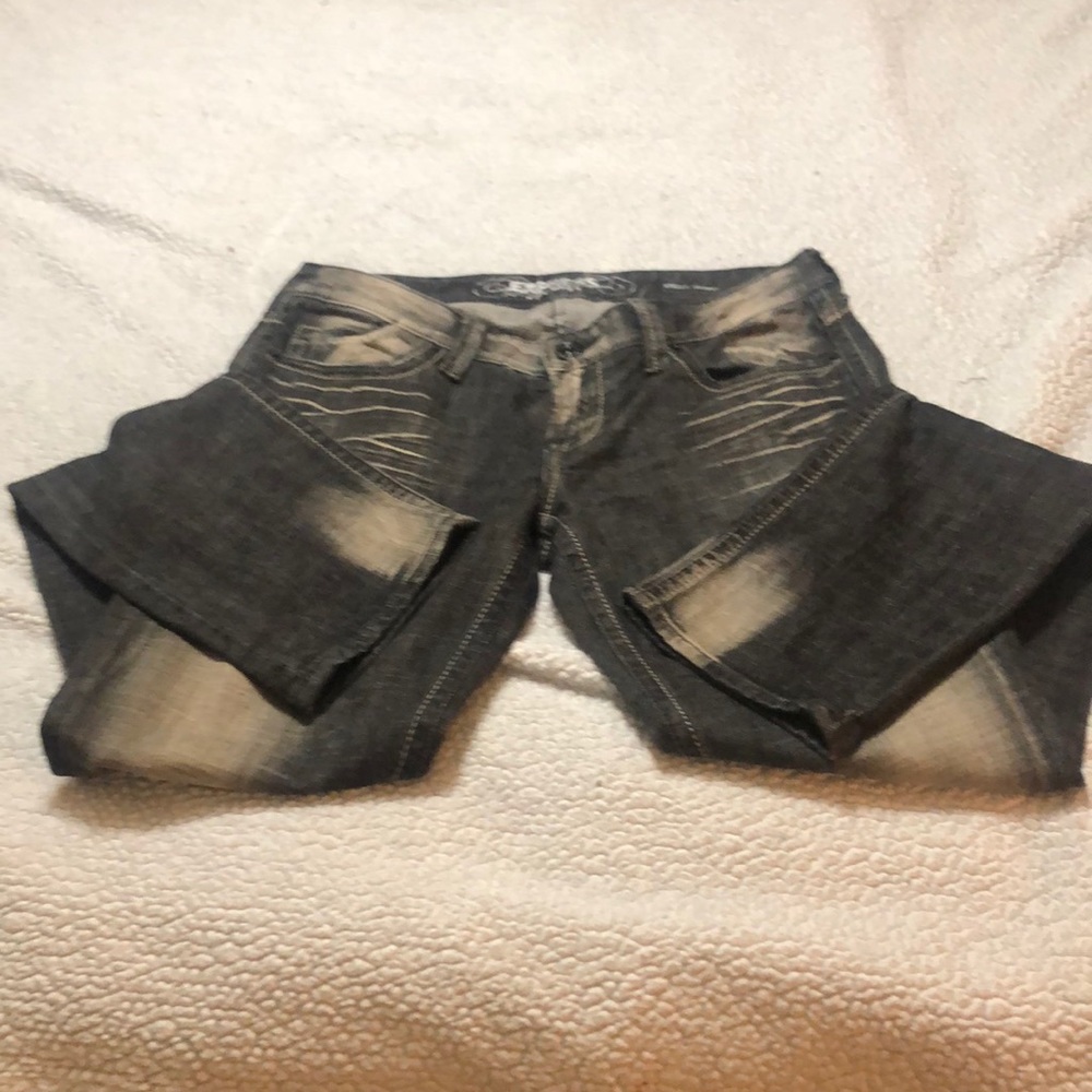 Black distressed Express Jeans